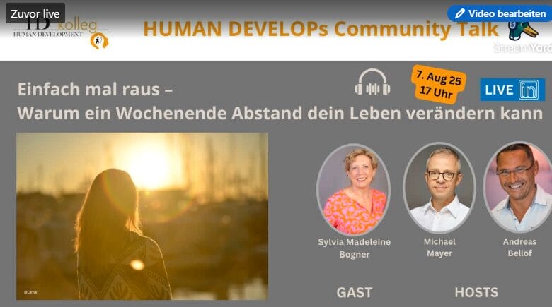 Community Talk 1 Einfrach Mal raus .. Community Talk Human Development kolleg